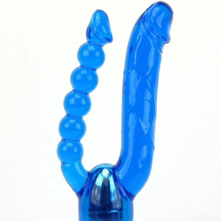 Dual Penetrator Realistic 5 Inch Vibrator Anal Bead Combo - Image 6