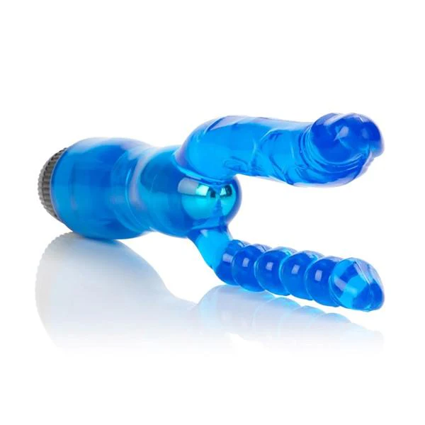 Dual Penetrator Realistic 5 Inch Vibrator Anal Bead Combo - Image 7