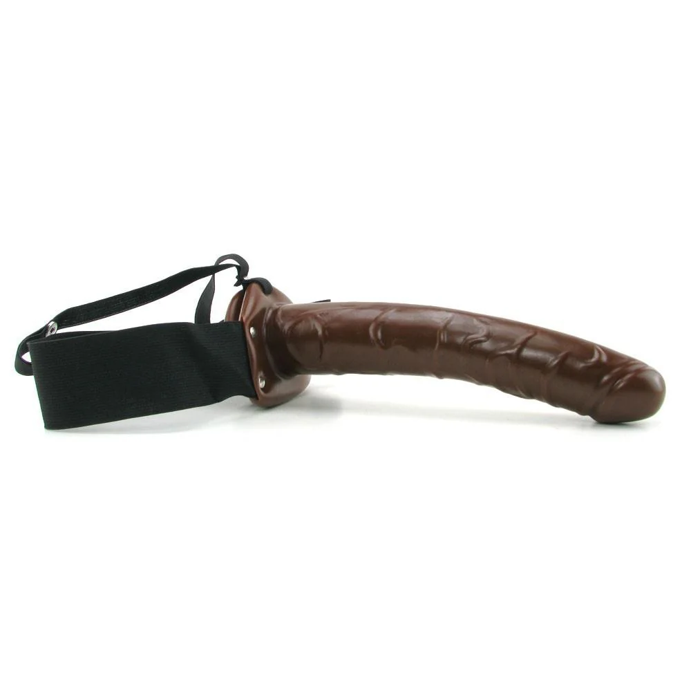 Fetish Fantasy Men's Hollow Strap-On in Chocolate - Image 4