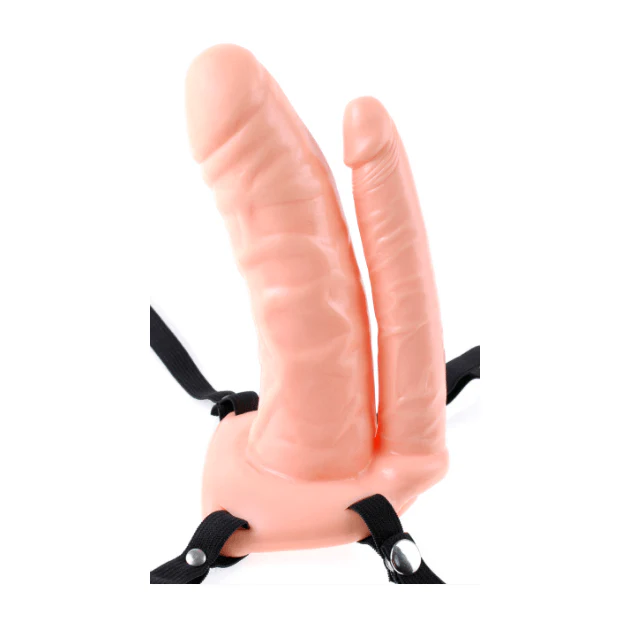 Fetish Fantasy Double Penetrator 6 Inch Vibrating Hollow Strap On - Image 5