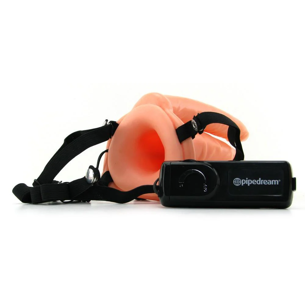 Fetish Fantasy Double Penetrator 6 Inch Vibrating Hollow Strap On - Image 8