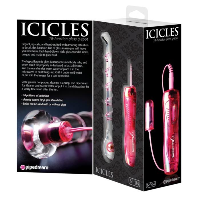 Icicles No. 04 Glass Dildo Vibrator - Image 9