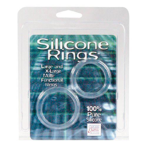 Large and XL Silicone Cock Ring Set - Image 3