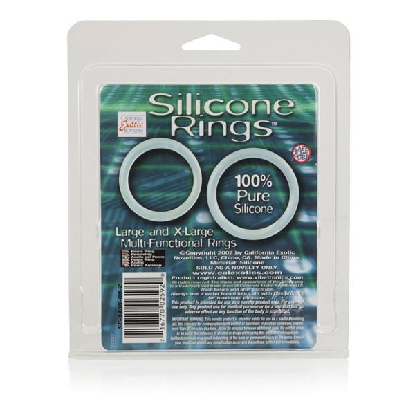 Large and XL Silicone Cock Ring Set - Image 4