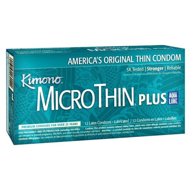 Kimono MicroThin Aqua Lube Condoms in 3 Pack - Image 4